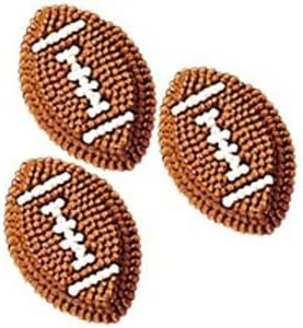 Football Icing Decorations (Pack of 3) [Misc.]
