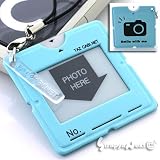 オシャレにお気にの写真を持ち歩き♪Photo Frame Mobile Phone Strap (Water Blue) 「ニノ」