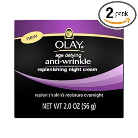 Olay Night Cream, Anti-wrinkle, 2-Ounce Bottle (Pack of 2)