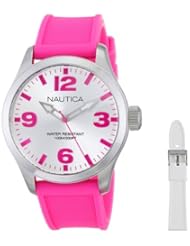 Nautica Womens N11622M BFD 102 MID 40mm Box Sets Japanese Three Hand Watch