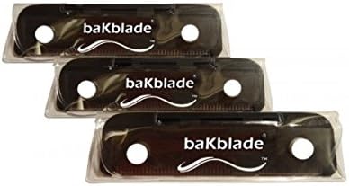NEW! 3 PIECE SET - baKblade "BIGMOUTH" Do-It-Yourself Back Shaver Replacement Set