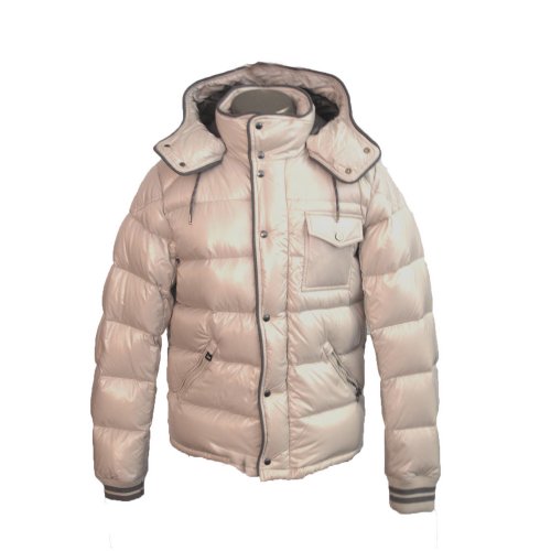 Men's Down Jacket Puffy Film Moncler-"Borrome" in Bone (5)