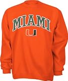 Miami Hurricanes Orange Tackle Twill Crewneck Sweatshirt