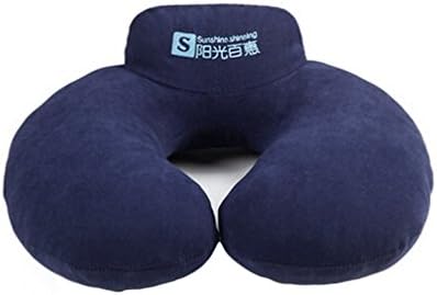 Super Comfortable Bamboo Charcoal U-shaped Neck Pillow Travel Pillow (Navy blue)