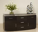 Xenia Buffet in Gloss Black