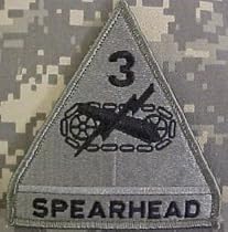 3rd Armored Division ACU Patch Foliage Green
