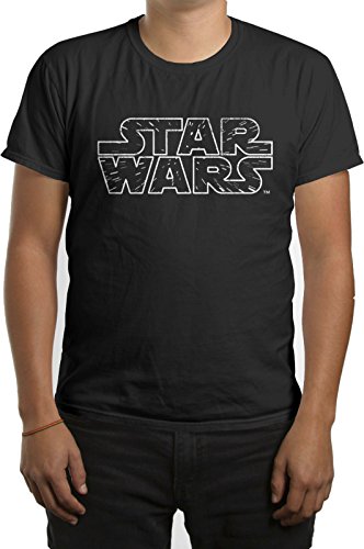 Star Wars Light Speed Stars Logo Mens Black T-shirt
