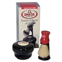 - 	 Omega Shaving Set with Brush, Holder, Soap and Bowl
From Omega
