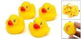 Rosallini Vinyl Duck Doll Squeaker Fetch Baby Bath Toy Yellow
