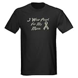 Mom Lung Cancer Support Dark T-Shirt
