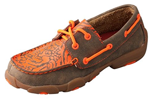 Twisted X Boots Unisix-Child Kid s Bomber Neon Yellow Boat Shoes