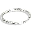 Serenity Prayer Silver Bangle Bracelet