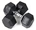 J Fit Rubber Coated Dumbbell 35 lb./Qty 2