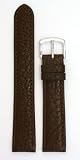 Men's Genuine Italian Leather Watchband Brown 19mm Watch Band