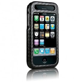 Case-Mate Signature Carbon Fibre Leather Case for iPhone 3G - Black