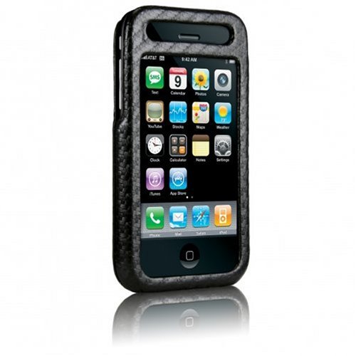 Case-Mate Carbon Fiber Leather Case for iPhone 3G, 3G S (Black)