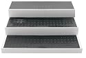 Copco 2555-9624 Narrow Non-Skid 3-Tiered Shelf Organizer