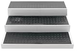 Copco 2555-9624 Narrow Non-Skid 3-Tiered Shelf Organizer