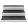 Copco 2555-9624 Narrow Non-Skid 3-Tiered Shelf Organizer