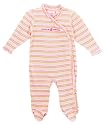 Rocawear Ruffle Placket Footed Coverall (Sizes 0M  9M)