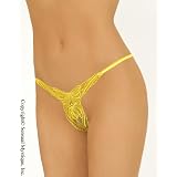 Sensual Mystique Crotchless butterfly applique g-string 70023