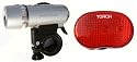 Raleigh Front 5 LED Super Bright and Rear 3 LED Torch Light Set (New Model.)