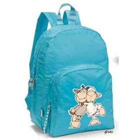 NICI 32538 Jolly Elsa e Gustavo- Zaino in nylon, colore: Blu NICI 32538 Jolly Elsa e Gustavo- Zaino in nylon, colore: Blu