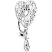 Clear Gem Top Mount Roaring 20s Heart Belly Ring
