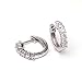 0.45 Carat 14KWG Diamond Hoop Earrings