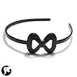 SG PARIS ACCESSOIRES CHEVEUX POUR LA TETE SERRE-TETE FEMME PLASTIQUE NOIR / JET
