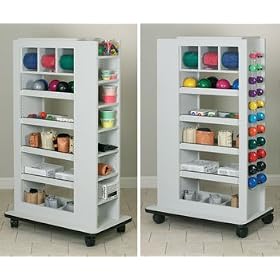 Double Entry Storage Rac - Item # 5115 - Dual Access Vangaurd series rac system - Physical Therapy / Exercise Equipment angaurd series Mobile rac system - Physical Therapy / Exercise Equipment Double Entry Storage Rac - Item # 5115 Item# 5115