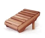 Western Red Cedar Wood Outdoor Patio Adirondack Ottoman