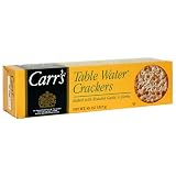 Carrs Table Water Crackers, Roasted Garlic & Herbs, 4.25-Ounce Boxes (Pack of 12)