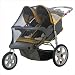 InSTEP Swivel Wheel Jogger Double Stroller Bug Screen Cover in Black