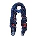 Premium Elegant Peacock Feather Scarf Wrap, Blue