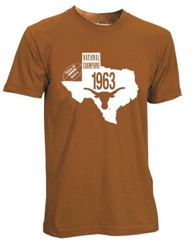 Buy UT Longhorns T-Shirt University of Texas 1963 Championship Vintage TShirt