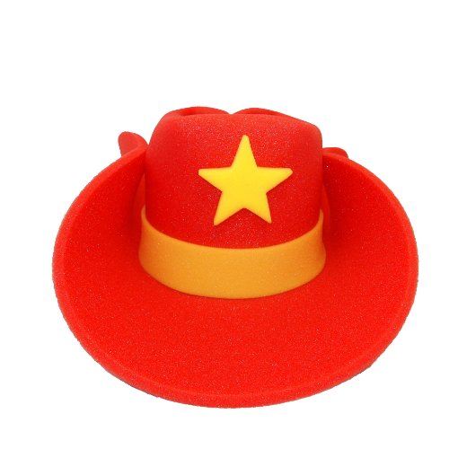 Jumbo Size Foam Cowboy Hat - Red