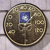 Blue Dark Hunter Rose Thermometer - 12 Diameter