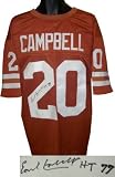 Earl Campbell Autographed/Hand Signed Texas Longhorns Orange Custom Jersey HT 77 (Heisman)- JSA Holo