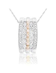 14k WHITE GOLD WOMENS PENDANT LP-3278 DIAMOND 0.66CT TW