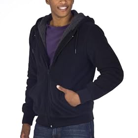 Mossimo® Sherpa Lined Fleece Hoodie - Black