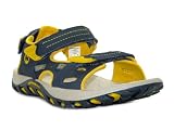 Merrell Boys J36413y Unisex Navy And Adventure Yellow Casual Velcro Beach Sandals