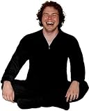 PajamaCity Smooth Black Fleece Footy Pajamas for Teens and Adults