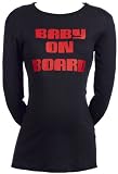 Spoilt Rotten - Baby On Board - Maternity Top Pregnancy Gift BLACK, Large, L