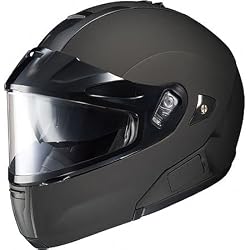HJC Solid Men's IS-MAX BTSN Bluetooth Snow Racing Snowmobile Helmet - Matte Black