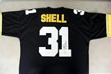 Donnie Shell Autographed (4x SB Champ) Authentic Steelers M&N Jersey w/ TSE COA