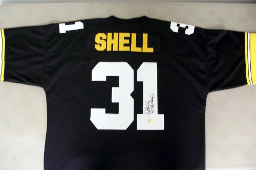 Donnie Shell Autographed (4x SB Champ) Authentic Steelers M&N Jersey w/ TSE COA