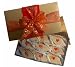 Indian Sweets Kaju Katli with Red Ribbon- 1.5 Lb. Box with Ganpati Card