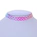 YAZILIND Colorful Vintage Stretch Gothic Tattoo Henna Choker Hippy Necklace Elastic 80s 90s
