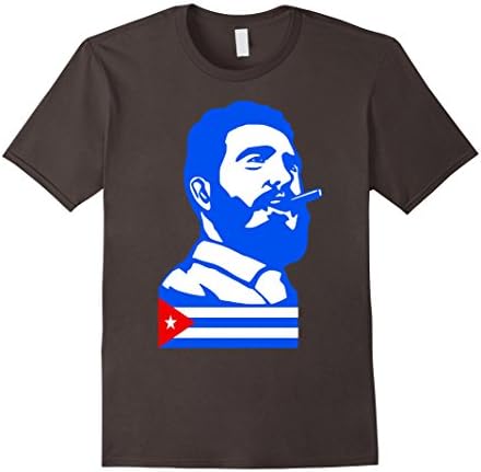 Men's Fidel Castro Cuba Shirt 2XL Asphalt
